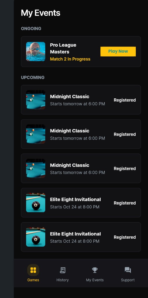 Your events, always in reach